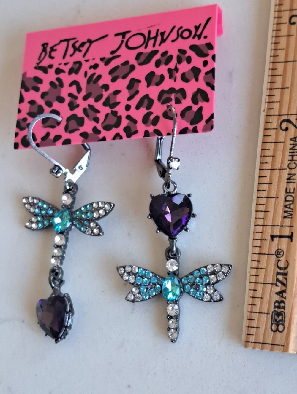 Betsey J Dragonfly Earrings - Picture 4 of 4